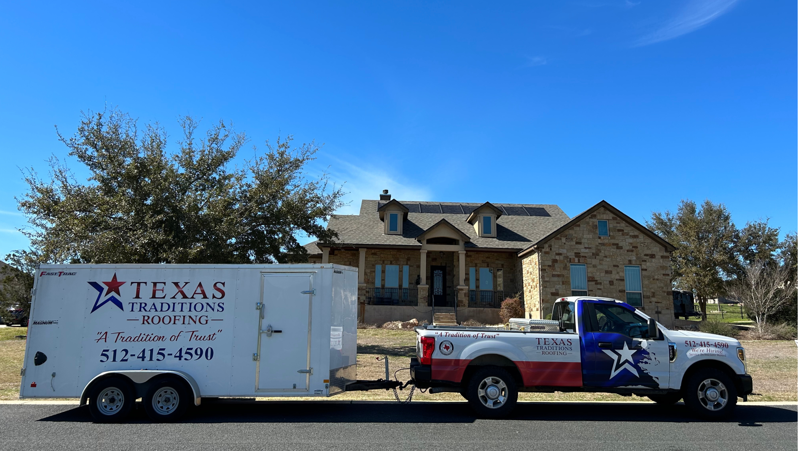 Residential roof installation on a Pflugerville Texas home